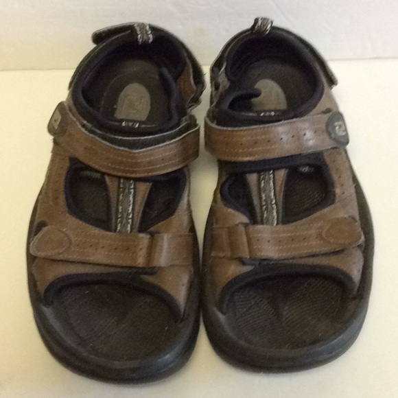 FootJoy Mens Brown Leather Golf Sandals #45493 Sz 10M - Picture 1 of 8